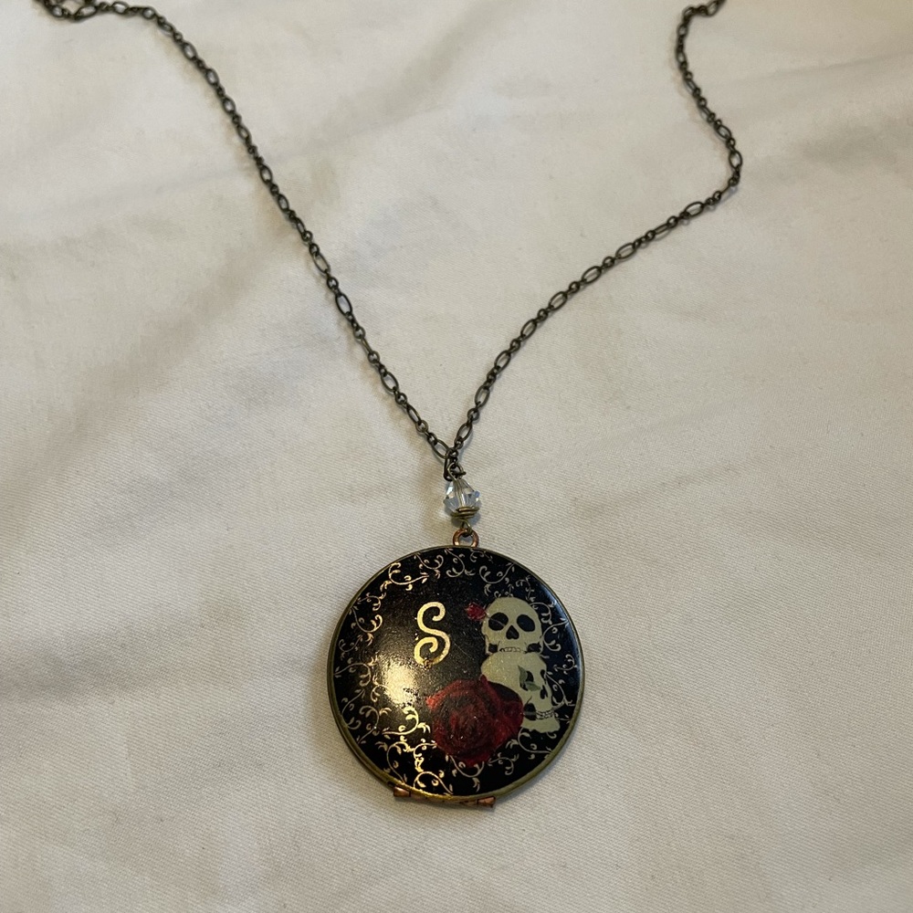 Skull Locket with the letter “S”